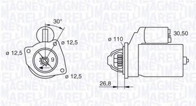 MAGNETI MARELLI 063216741010 -  Стартер